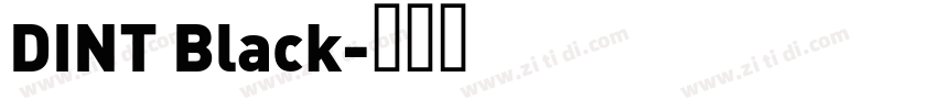 DINT Black字体转换